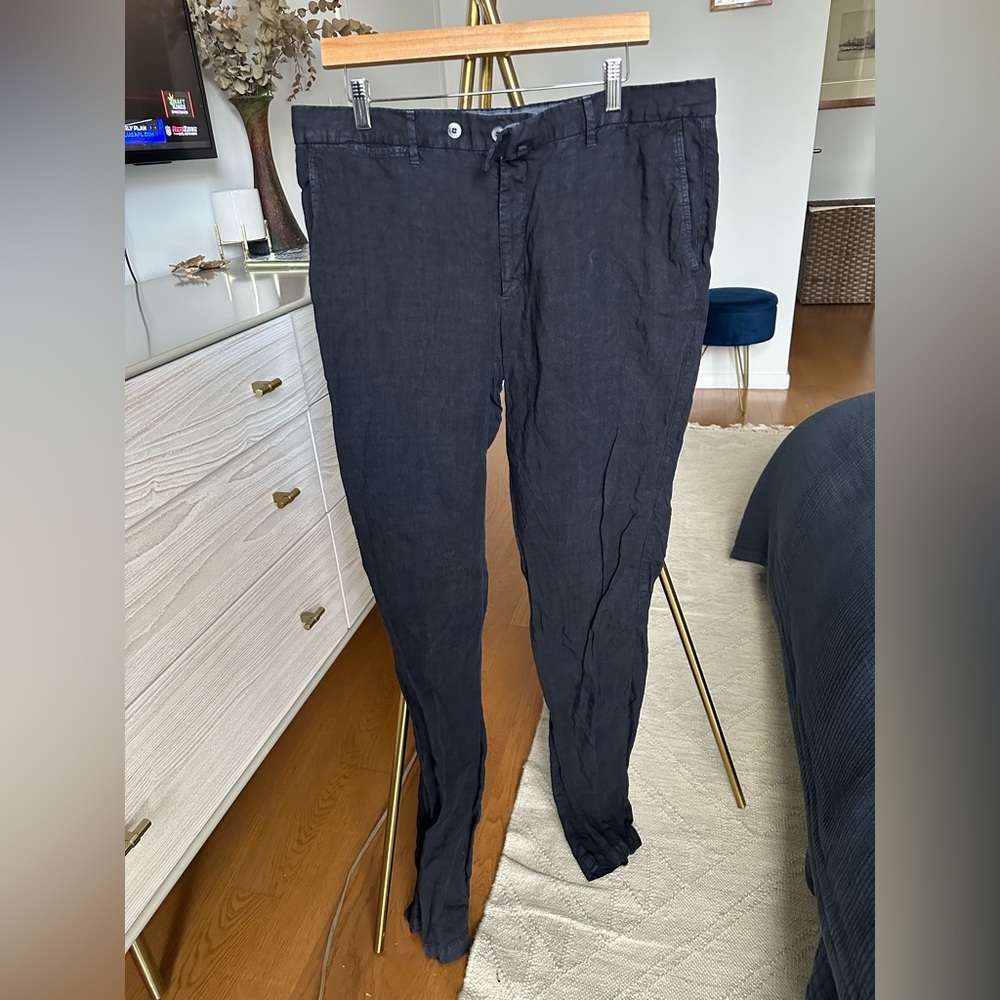 Malo Men’s Linen Navy Pants